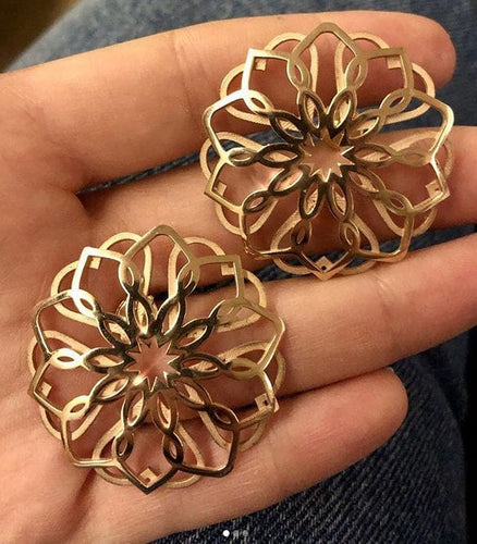 Boucles d'oreilles Boucles d'oreilles Rosette Or rose 58 Facettes ME115