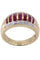Bague Bague rubis calibrés et diamants 58 Facettes 074811
