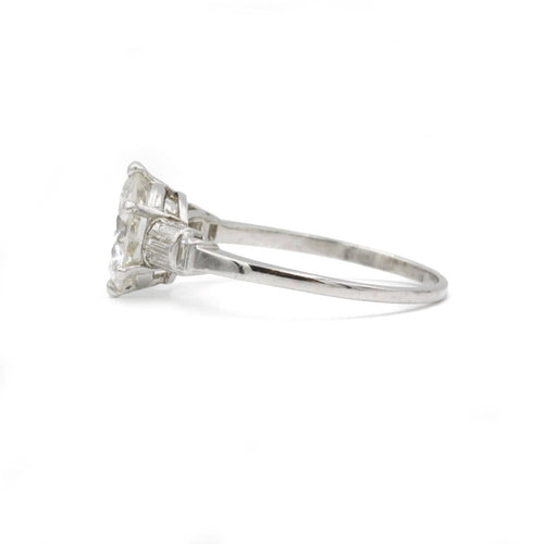 Bague Solitaire accompagné - Diamant 2,28 carats 58 Facettes 220305R
