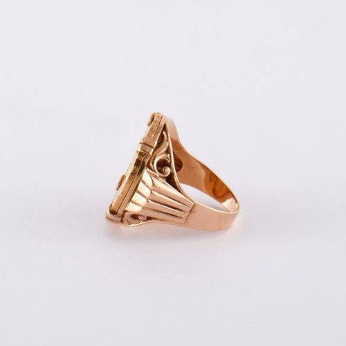 Bague 57 Bague en or, Pièce Napoléon 20 Francs 58 Facettes