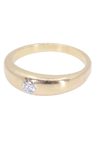 Bague BAGUE JONC ANGLAIS DIAMANTS 58 Facettes 077771