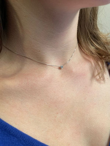 Collier COLLIER DIAMANT PRISONNIER 0.15 CARAT 58 Facettes 056451