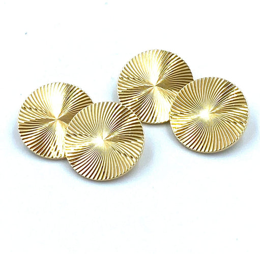 Boutons de manchette BVLGARI. Boutons de manchette or jaune 58 Facettes