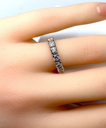 Bague 49 Alliance 16 diamants 1,80 carat 58 Facettes AB283