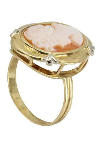 BAGUE ANCIENNE CAMÉE 58 Facettes 054381