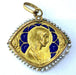 Pendentif Médaille Vierge émail perles fines 58 Facettes