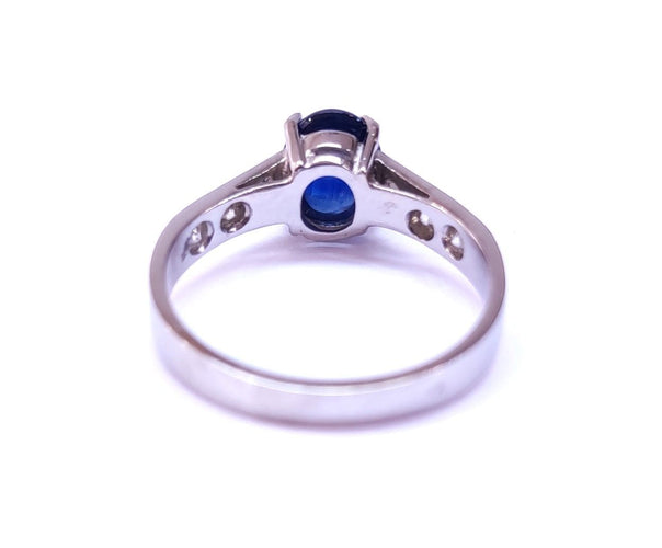 Bague 54-55 Bague saphir or blanc 58 Facettes FA-12