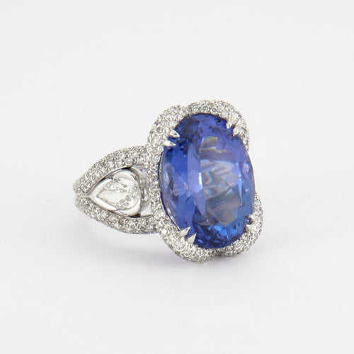 Bague 53 Bague cocktail Tanzanite 58 Facettes P46L13