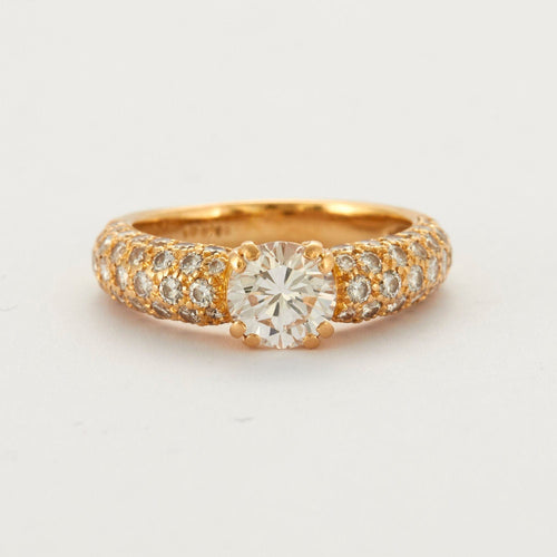 Bague 51 CHAUMET – Bague jonc Diamants 58 Facettes