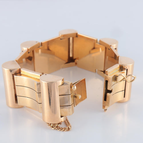 Bracelet Bracelet tank or jaune 58 Facettes