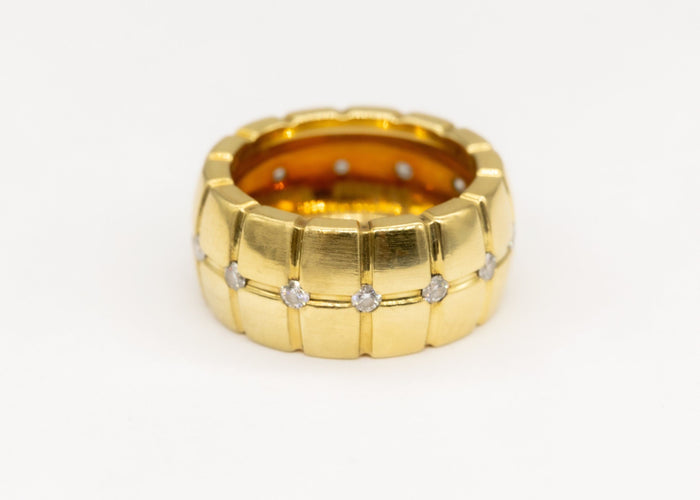 Bague 50 Bague DeBeers Or et diamants 58 Facettes