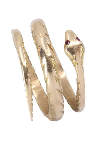 Bague 54 BAGUE SERPENT RUBIS 58 Facettes 070891