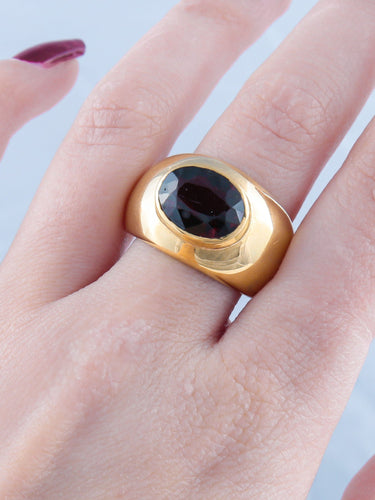 Bague 52 Bague Jonc Grenat 58 Facettes