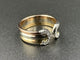 Bague 53 CARTIER. Collection Double C, bague 3 ors et diamants 58 Facettes