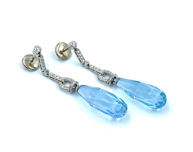 Boucles d'oreilles Exceptionnelles boucles d’oreille Art-Déco 58 Facettes