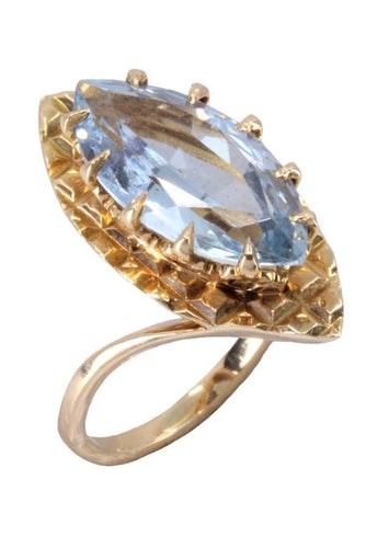 Bague 44 BAGUE MODERNE TOPAZE 58 Facettes 066711