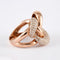 Bague 60 Bague Noeud Diamants Or rose 58 Facettes