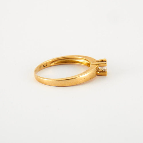 Bague 52 Bague en Or jaune & diamants 58 Facettes