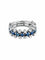 Bague Demi Alliance Or Blanc Saphirs Diamants 58 Facettes