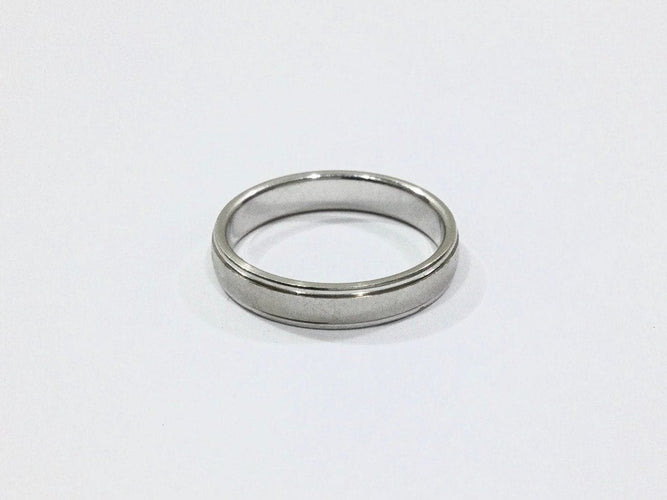 Bague 58 Alliance Or Blanc 58 Facettes