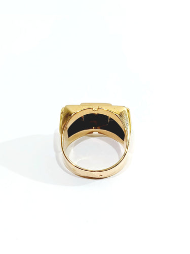 Bague 52 Bague Tank Or et Diamant 58 Facettes