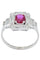 Bague BAGUE ART DÉCO RUBIS BIRMAN ET DIAMANTS 58 Facettes 045801