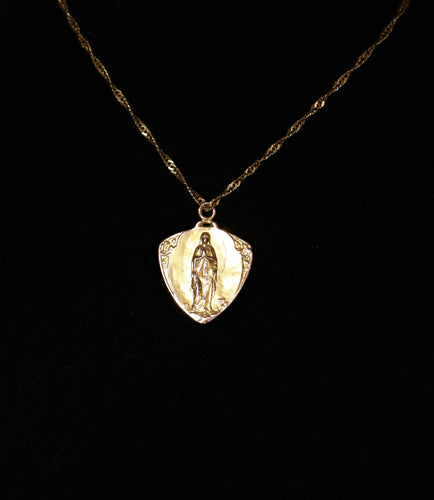 Pendentif Médaille-Pendentif Art Nouveau en or jaune 58 Facettes 442