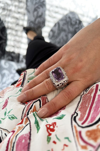 Bague BAGUE AMETHYSTE 58 Facettes