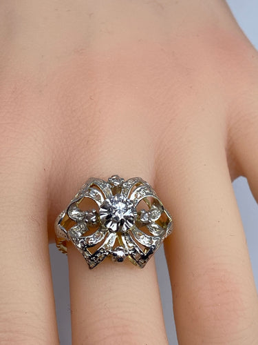 Bague Bague style Napoléon lll , Diamants 58 Facettes