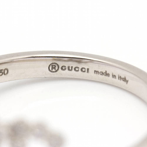 Bague 54 GUCCI - Bague Or blanc Diamants 58 Facettes D360453FJ
