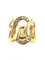 Bague 51 POMELLATO. Collection Brera, bague or rose 18K et diamants cognac 58 Facettes