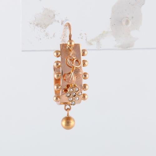 Boucles d'oreilles Paire de pendants "briquets", XIXème siècle 58 Facettes