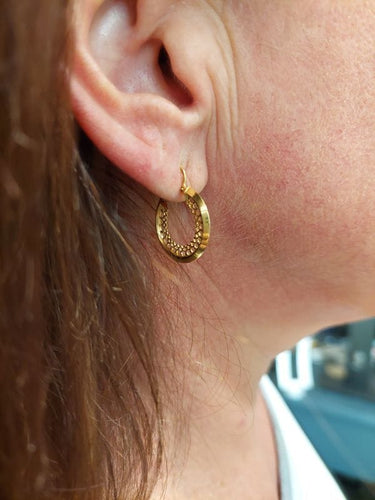 Boucles d'oreilles CRÉOLES AJOURÉE 58 Facettes 075951