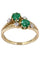 Bague BAGUE TOI ET MOI ÉMERAUDES ET DIAMANTS 58 Facettes 076731