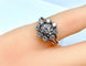 Bague 47 Bague marguerite en or blanc et diamants 58 Facettes AB158