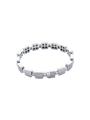 Bracelet Bracelet Or Blanc Diamants 58 Facettes