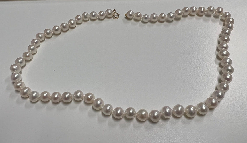 Collier Collier Or Jaune avec Perles de culture Blanches 58 Facettes 20400000437