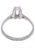 Bague 54 SOLITAIRE OR BLANC DIAMANT 58 Facettes 078461