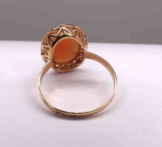 Bague 58 Bague or camée 58 Facettes 12023