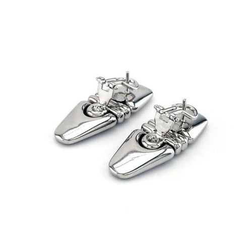 Boucles d'oreilles Boucles d'oreilles or blanc diamants 58 Facettes
