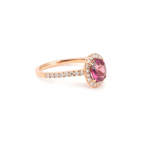 Bague Bague Pompadour Saphir Rose Diamants 58 Facettes BSR65
