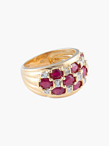 Bague 50 Bague Boule Rubis 58 Facettes