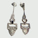 Boucles d'oreilles Boucles d'oreilles style Art Déco Platine Diamants 58 Facettes Q687A