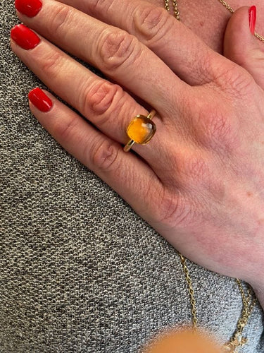 Bague 53 BAGUE POMELLATO NUDE CLASSIC CITRINE 58 Facettes 080561