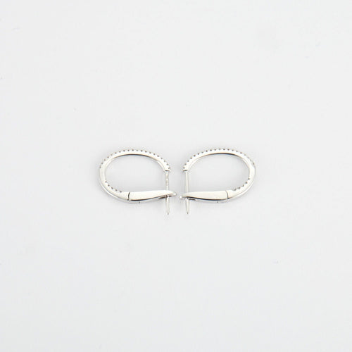 Boucles d'oreilles Boucles d'oreilles en Or blanc, diamants 58 Facettes