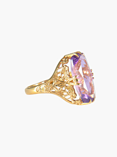 Bague 52 Bague Améthyste Or jaune 58 Facettes