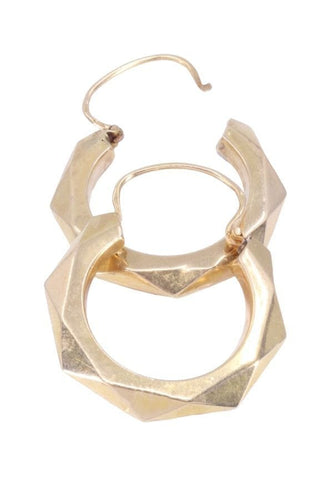 Boucles d'oreilles Créoles anciennes 58 Facettes 081781