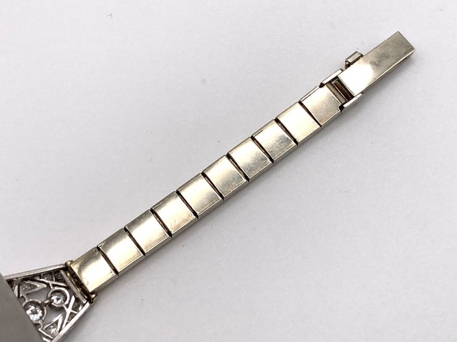 Montre Montre Art Déco platine & or blanc, diamants 2.44 cts 58 Facettes 07/07 - 16