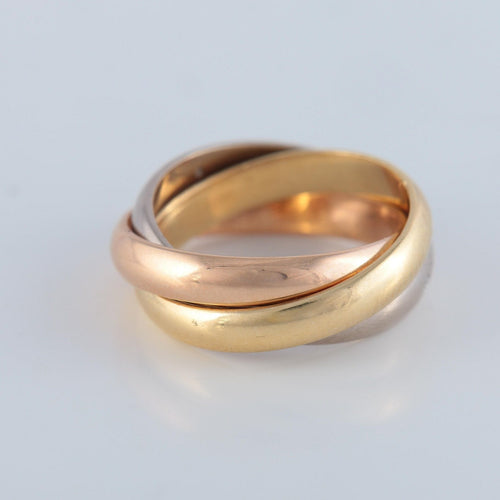 Bague 50 CARTIER - bague trinity 3 ors, diamants 58 Facettes