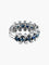 Bague Demi Alliance Or Blanc Saphirs Diamants 58 Facettes